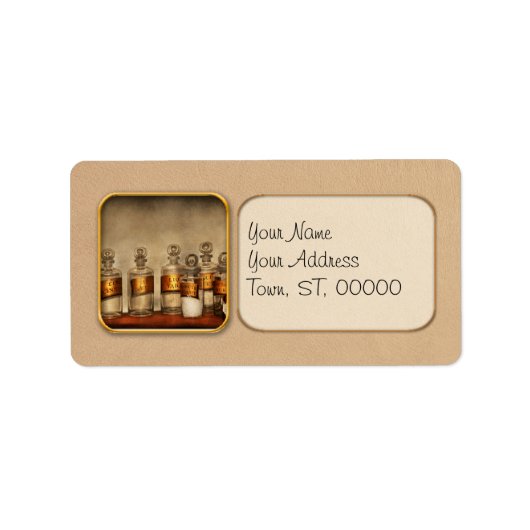 Apotheek - Potten voor tincturen Etiket (Voorkant)