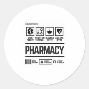 apotheek ronde sticker