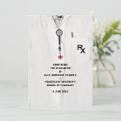 Apotheek School Afstuderen Aankondiging (Staand voorkant)