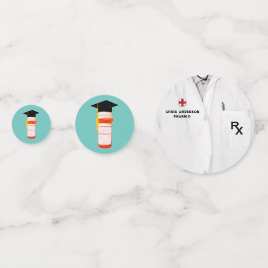 Apotheek School Afstuderen Confetti (Voorkanten)