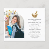 Apotheek School Afstuderen Party Foto Uitnodiging (Voorkant)