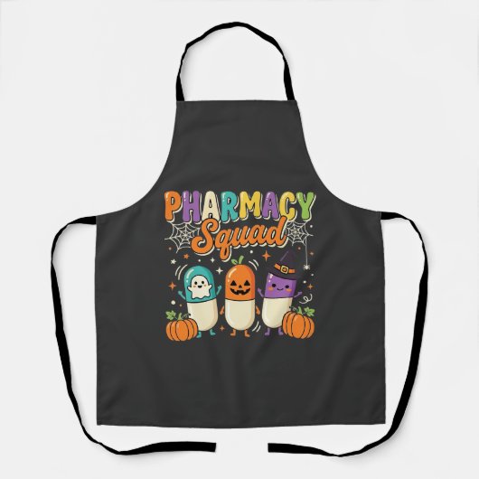 Apotheek squad Halloween spookpillen ontwerp_1 Schort (Voorkant)
