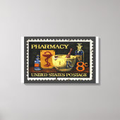 Apotheek stempel met kom van Hygeia Canvas Afdruk (Voorkant)