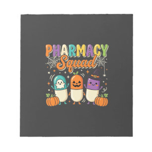 Apotheek Team Halloween Geest Pillen Ontwerp_1 Notitieblok