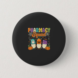 Apotheek Team Halloween Geest Pillen Ontwerp_1 Ronde Button 5,7 Cm