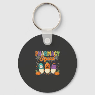 Apotheek Team Halloween Geest Pillen Ontwerp_1 Sleutelhanger