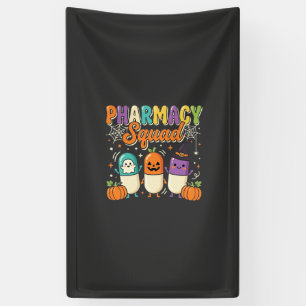 Apotheek Team Halloween Geest Pillen Ontwerp_1 Spandoek