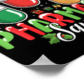 Apotheek Team Kerst Kleding Rendier Elf Poster (Hoek)