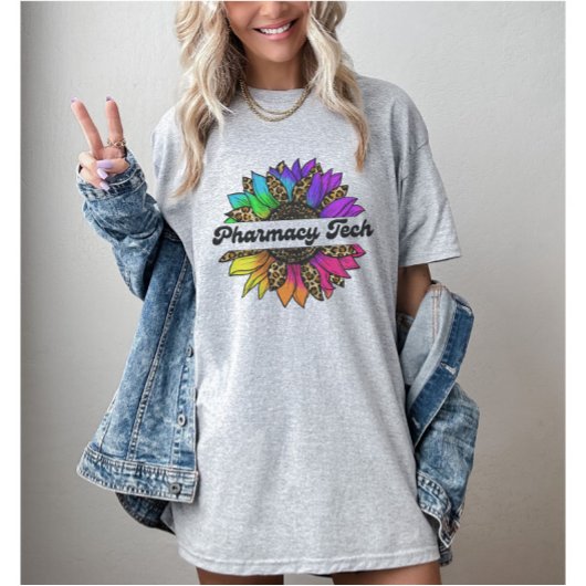 Apotheek Tech Beroep Rainbow Zonnebloem T-shirt