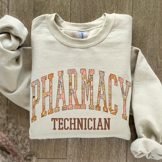 Apotheek Tech | Floral Pharmacy Technician Afstude T-shirt