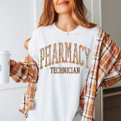 Apotheek Tech | Floral Pharmacy Technician Afstude T-shirt