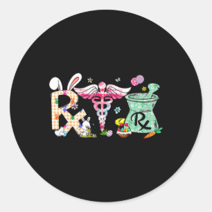Apotheek Tech Paasdag Apotheker Gecertificeerd Pha Ronde Sticker