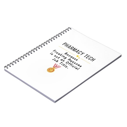 Apotheek Tech T-shirt Notitieboek (Linkerzijde)