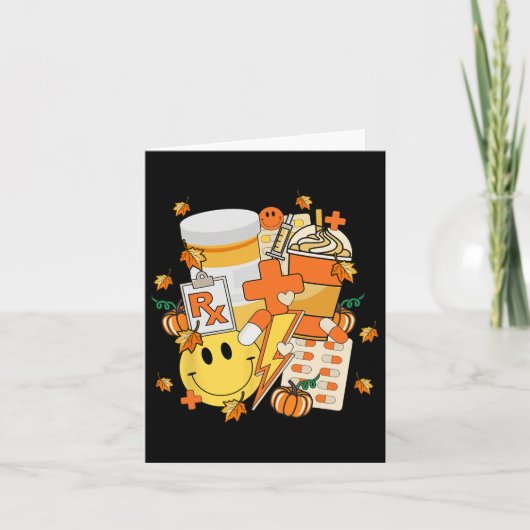 Apotheek Tech Technische Apotheker Student Herfst  Kaart (Voorkant)