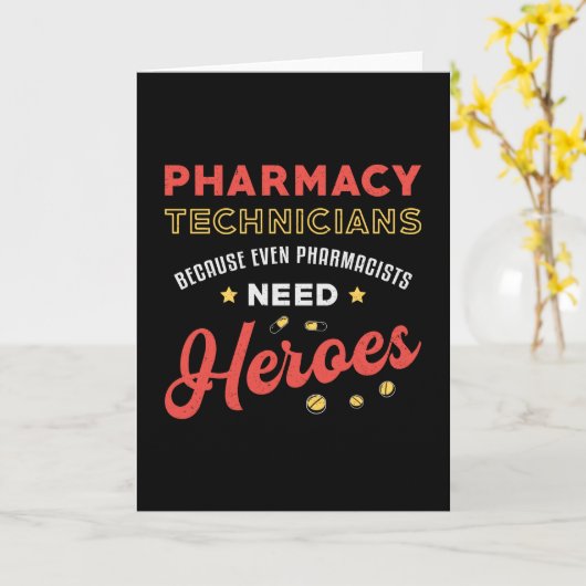 Apotheek Technici Technicus Tech Apotheker Kaart (Gele Bloem)