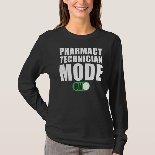 Apotheek Technician Mode op Apotheek Technicus T-shirt (Voorkant)