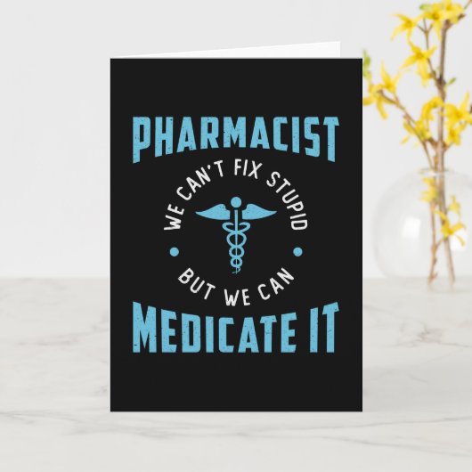 Apotheek Technicus Apotheker Medicate IT Tech Kaart (Gele Bloem)