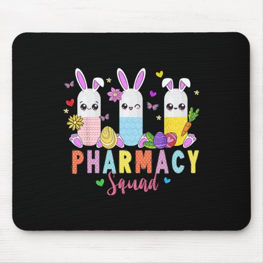 Apotheek Technicus Bunny Paasdag Apotheek Tech Muismat (Voorkant)