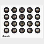 Apotheek Technicus Bunny Paasdag Apotheek Tech Ronde Sticker (Vel)