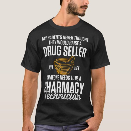 Apotheek Technicus Gecertificeerde Pharma Tech Pul T-shirt (Voorkant)