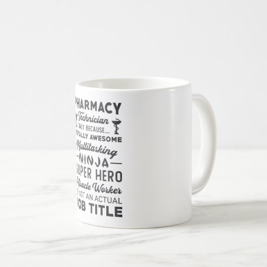 Apotheek Technicus Tech Hero Geneeskunde Apotheker Koffiemok (Voorkant rechts)