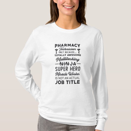 Apotheek Technicus Tech Hero Geneeskunde Apotheker T-shirt (Voorkant)