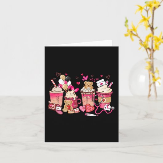 Apotheek Valentijnskoffie Valentijnsdag Kaart (Gele Bloem)