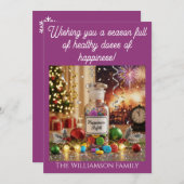 Apotheek Verpleegkundige Medische Kerst Nieuwjaar  Kaart (Voorkant / Achterkant)