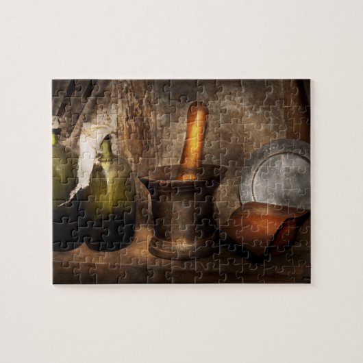 Apotheek - Vijzel - Huismiddeltjes Legpuzzel (Horizontaal)