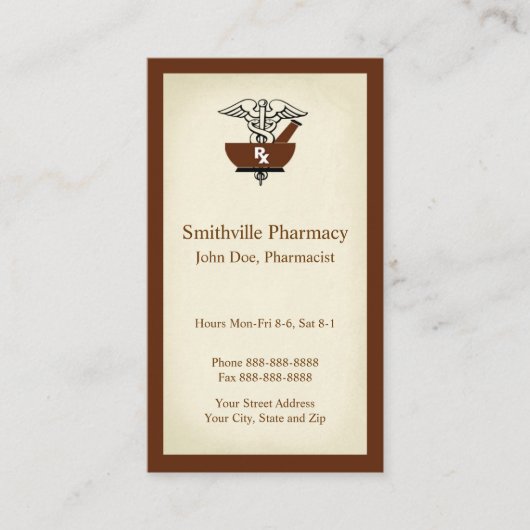 Apotheek Visitekaartje (Voorkant)