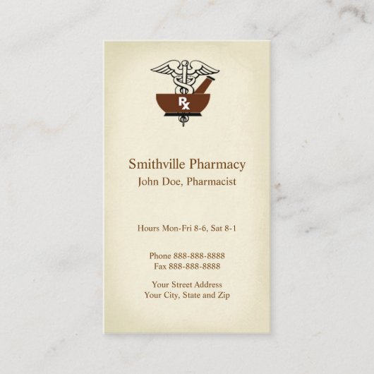 Apotheek Visitekaartje (Voorkant)