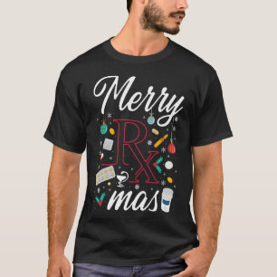 Apotheek Vrolijk Rx Mas Kerstmis T-shirt