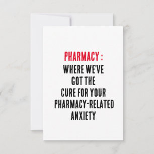 Apotheek: Waar we de remedie hebben voor je pharma Bedankkaart