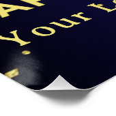 Apotheek Waardering Poster Faux Gold Confetti (Hoek)