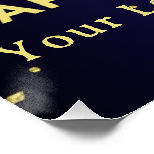 Apotheek Waardering Poster Faux Gold Confetti (Hoek)