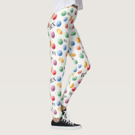 Apotheek Waterverf Pillen & RX Symbool Leggings
