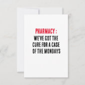 Apotheek: We hebben de remedie voor een hoesje van Bedankkaart (Voorkant)