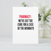 Apotheek: We hebben de remedie voor een hoesje van Bedankkaart (Staand voorkant)
