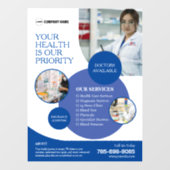 Apotheek Zakelijke Diensten Aangepast Raamsticker (Vel)