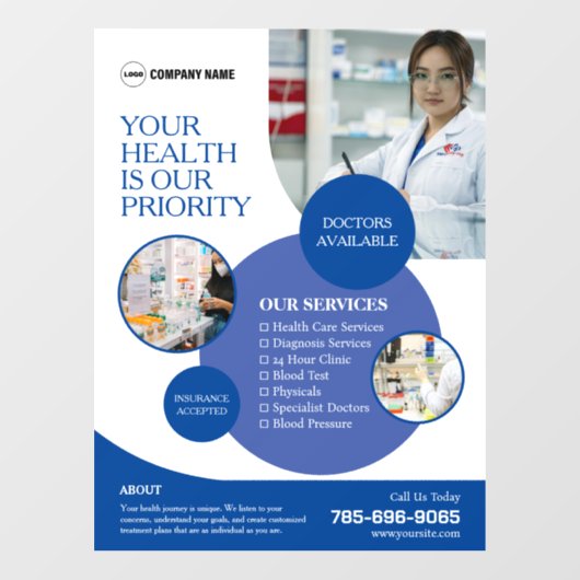 Apotheek Zakelijke Diensten Custom Raamsticker (Vel)