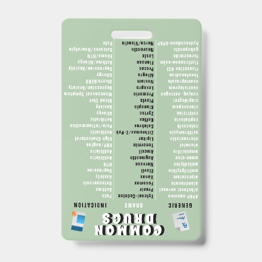 Apotheekassistent - Top 50 Geneesmiddelen en Indic Badge (Voorzijde)