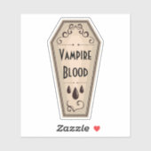 Apotheeklabel van vampierbloed sticker (Vel)