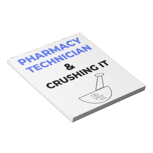 Apotheekmedewerker & Crushing It 2 Notitieblok (Schuin)