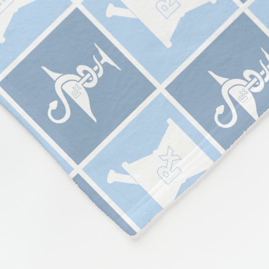 Apotheeksymbool | Apotheker | Aangepaste apotheek Fleece Deken (Hoek)