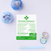 Apotheeksymbool, apotheker flyer (Enkel)