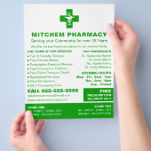 Apotheeksymbool, apotheker flyer (Hand)