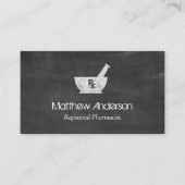 Apotheeksymbool Mortel en Stamper - Schoolbord Visitekaartje (Voorkant)