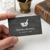 Apotheeksymbool Mortel en Stamper - Schoolbord Visitekaartje