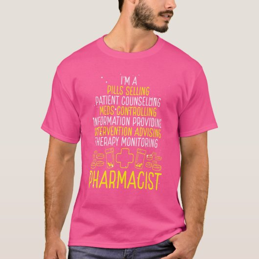 Apotheker Accessoires Waardering Apotheektechnicus T-shirt (Voorkant)