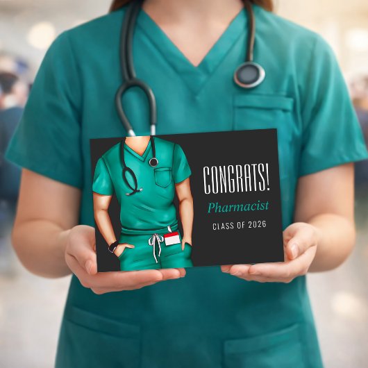 Apotheker Afstudeer Congratulatiekaart Kaart